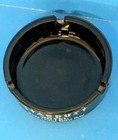 Vintage Las Vegas Stardust Hotel Casino Ash Tray Black Glass
