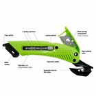 Pacific Handy Cutter S5 Safety Cutter - 3-in-1 Tool With Metal Fixed Guard 1 ea