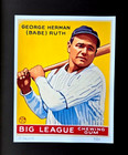     aidan Flux   Hand Signed Original Print Ltded Of 69 Coa My Babe Ruth Card