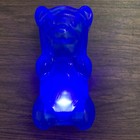 Gummygoods Squeezable Gummy Bear Night Light For Kids Room  Squishy Lamp - Blue