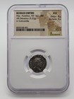 Marcus Aurelius   Ar Denarius   Ad 162-163   Ngc Au   Ric Iii 62   Roman Coin