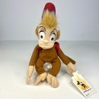 Vintage Abu Aladdin Monkey Stuffed Animal 9  Bean Bag Plush W  Disney World Tags