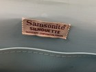 Vintage Samsonite Luggage Train Make Up Case Blue With Tray Key Mirror Name Tag