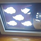 Pain Table Lamp  Anime Naruto Clouds Design  White Frame  Multicolor Display