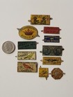 11 Antique Tobacco Tin Tags - P  B  Gravely   Miller Co  Kids Black Americana