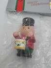 2 Vintage Wooden Painted Christmas Ornaments Drummer Boy Taiwan Nos