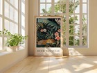 Henri Rousseau Tiger Jungle Poster     Vintage Tropical Botanical Wall Art