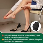4 Pack Soft   Breathable Hammer Toe Straightener For Walking  Running   Rest