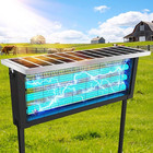 Solar Bug Zapper Outdoor Mosquito Zapper 4500v Waterproof Rechargeable Fly Trap