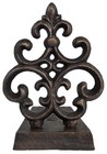 Lulu Decor Lb15bk2 Cast Iron Fleur De Lis Door Stop Antique Black