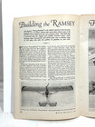 1931 Article  8 Pgs Modern Mechanics  Build Your Own Ramsey Airplane 