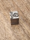 Antique Metal Letterpress Printing Block Stamp Bracket Scroll Design
