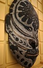 Sepak River Wooden Hand Carved And Painted Mask From Papa New Guinea
