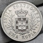 1903          Portugal Rupia D  Carlos I Silver Coin  India Mint Km  17