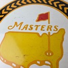 Vintage Masters Golf Sign - Golfing Sales Clubs Dealer Porcelain Gas Pump Sign