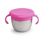  Snack  Stainless Steel Snack Catcher Cup With Lid  9 1 Count  pack Of 1  Pink