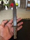 Vintage Rare Hand Forged Pointed Blade Iron Made Kitchen Use Dagger Knife Sword