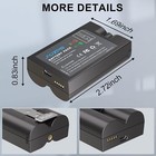 2-pack V4 Replacement Battery For Ring-doorbell Camera 2 3 4 3plus Spotlight Cam