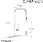 Kitchen Faucet Swivel Single Handle Sink Pull-out Sprayer Mixer Tap Chrome