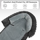 Infant Car Seat Insert Baby Head And Body Support Pillow Cushion Black New