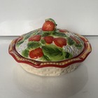 Temptations By Tara Figural Fruit Strawberry 5    Pie Dish New