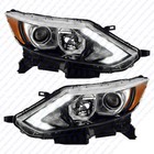 For 2017 2018 2019 Nissan Rogue Sport Halogen Headlight Assembly Pair
