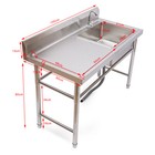 New Compartment Stainless Steel Cabinets Commercial Kitchen Prep Sink Wash Table