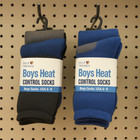 Cotton Blend Boys Heat Control Socks 6 Pack Warm Soft Comfortable Thermal