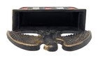 Vtg Cast Iron Eagle Stars Match Holder