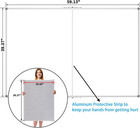 Large Foldable White Board 60x40 Inches  Dry Erase Magnetic White Board  Silver