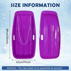 6 Pcs 35 In Plastic Snow Sled For Kids Adults Toboggan Winter Snow Sled With Pul