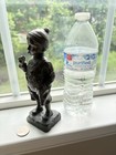Antique Bronze Statue Le Petit Fumeur  The Little Smoker By Schmidt-felling