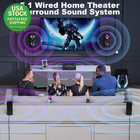 Surround Sound System 1200w 10 Inch Subwoofer 5 1 2 1 Speakers Bluetooth