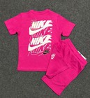 Hot Pink Nike Kids    Shorts Set  Outfit Small