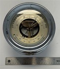 Chelsea Ship s Barometer   Thermometer 6  Dial  7-1 4  Nickel Case  Circa 1930 s