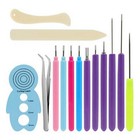 14 Pieces Paper Quilling Tools Slotted Kit  Assorted Sizes Rolling Tools   