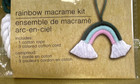 Macrame Kit Small Rainbow Beginner Crafter s Square Cotton Easy Kids Craft