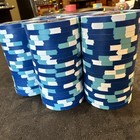 Paulson Le Noir T10 100 Poker Chips Rare Vintage Paradise  pineapple  Mold 