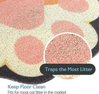 Cute Cat Litter Mat 24   x19     Litter Box Mat  Litter Trapping Mat  Soft On Kitty 