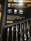 Gearwrench Gwd18rws Sae metric 90-tooth Combination Ratcheting Wrench Set 18pc