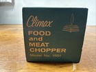 Vintage Universal Food And Meat Chopper No  1551 Climax  51 W box   Instructions