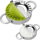 Stainless Steel Dumpling Ravioli Maker Press  2 Pack Pierogi Mold - Wonton Mo   