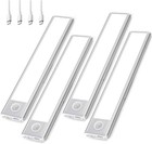 3 Pack    Magnetic Led Under Cabinet Lighting Usb Rechargeable Smart Motion Sensor