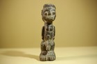 African Tribal Carved Wood Figure Primitive Male Sculpture Ritual Art-g6345