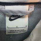 Nike Windbreaker Jacket Kids L Gray Black Colorblock Hooded Full Zip Running