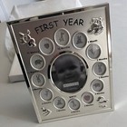 New Malden International Designs Baby s First Year Silver Photo Frame 13 Photos