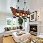 Vintage Wooded Ship Chandelier 6-lights Pendant Fixture Industrial Ceiling Lamps