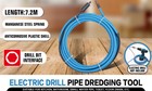 24 Ft  Drain Auger Cable Replacement Plumbing Snake Sink Clog Sewer Pipe Cleaner