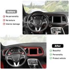 Linskip Dash Board Cover Trim Compatible Dodge Challenger 2015-2023 Instrument
