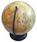 Vtg 1983-1985 Rand Mcnally 12  World Portrait Globe  Raised Topo